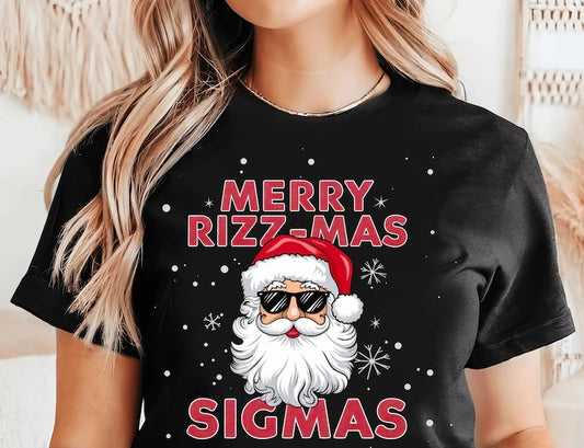 Merry Rizzmas Sigmas Teenage Meme T-Shirt